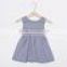 (CD937#white)2-6Y 2016 new design 100% cotton children dresses sleeveless checked frock play dresses