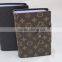 Promotion elegant pocket genuine/pu leather card holder with matal enclosure, top-quality customer design card holder