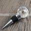 clear customised crystal wine bottle stopper for wedding favors
