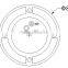 white 105dB ABS piezo siren
