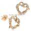 fashion gold earring designs new model kendra scott heart earrings for girls