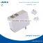 Portable 4-port USB wall charger with interchangeable plug power adapter (UK AUS EU US)
