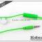 Cheapest High Quality earphone with mic and 3-button volume control for mobile phone nice to advertising company
