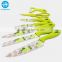 High quality stainless steel printed pattern color knife set