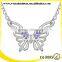 butterfly shaped fake crystal necklace, make crystal necklace
