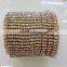 3mm Gold Cup Chain 4 Rows Metal Crystal Rhinestone Cup Chain Shoe Garment Accessories