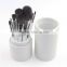 Private label 8 Pcs/kits Pro Cosmetic Makeup Brush Set Foundation Powder Eyeliner Brushes, full complete makeup brush