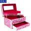 High Quality Aluminum Beauty Box For Makeup PVC Cosmetic Bag With Lock