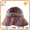 China suppliers 5 panel cap fashion tweed fabric bucket hats