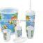 Fashionable & cute 6pcs plasic bathroom accessory for children/couples