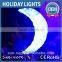 CE/GS/ROHS outdoor christmas 3d Moon motif light christmas street decorative 3d Rope light