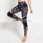 2016 Subliamtion Polyester& Spandex Black Sexy Womens Jogging Yoga Pants with custom logo