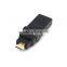 MINI HDMI male to HDMI female adaptor 360 degree rotatable