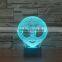 3D Optical Night Light Elien 7 RGB Light Colors 10 LEDs AA Battery or DC 5V Mixed Lot