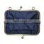 Young lady design felt metal openning purse gold supplier