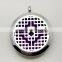 Exclusive Design Silver Streel Pendant Aroma Locket Diffuser Necklace Essential Oil Locket