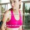 New custom nylon dry fit seamless padded fitness bra tube sport bra Yoga running H back