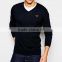 high quality wool acrylic autumn pullover men, men fashion v neck sweater pullover wholesale