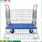 TJG high quality Load 300 TJG-PLA300Y-AM1 Mesh Sided Platform Cart Hand Trolley Truck