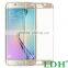 Wholesale Full Cover Orginal Color Gold Tempered Glass Screen Protector for s6 Edge 3d Samsung Galaxy Curved With 9 Hardness