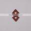 Custom Shape Fashion Design Embossed Logo Trademark Leather cord stopper