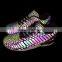 Dongguan Shoes material Reflective pu synthetic leather for shoes