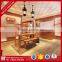 Factory direct sale wooden clothes shop counter table design