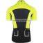 Daijun OEM yellow and black polyester slim fit custom cycling jerseys