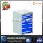 powder coated metal tool cabinet for workshop with many drawers