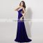 Fashion OEM Design Sleeveless Royal Blue Elegant Evening Dress Top Quality With Wholesale Price Royal Blue Elegant Evening Dress