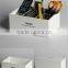 Custom black acrylic brush organizer with compartments , acrylic make up brush holder