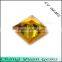 Princess cut square shape 55# yellow sapphire