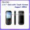 2020 Feature Cell Phones 2.4 " Inch with Touch Screen Support GPRS Cell Phone