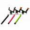 Custom selfie stick with bluetooth shutter button remote wireless monopod selfie stick From Shenzhen factory price