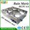 4 pans food and soup warmer kitchen bain marie