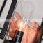 American living room lights Nordic creative hotel club engineering chandelier lamp, wrought iron glass restaurant bar lamp