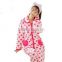 OEM design fleece pajamas housewear winter plus size pure color nightdress coral fleece pajamas women thick flannel sleepwear