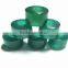 AAA Green Color Quartz Fancy Smooth Handmade Big Hole Tyre Beads