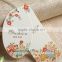 Cute bear logo paper swing tag for kids clothing