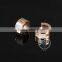 Titanium steel rose gold plated white shell earrings fashion women earrings stud wedding jewelry 6710094