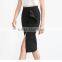 Guangzhou Supplier Famouse Brand Flouce Designer Black Straight Skirts 2015 Mature Women in Skirts