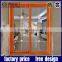 single tempered glass aluminum framed large interior glass sliding door