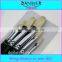 6pcs High quality Round pig hair paint brush Copper paint brush set factory