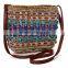 Fashion Women Weaving Bucket Style Travel Beach Shoulder Bags Charming Rainbow Color Summer Straw Bag For Vacation 2016