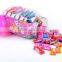 Jar Wrapped Fruit Bubble Gum Chewy Candy