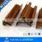 China factory supply wood color aluminum window door aluminium profile