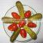 High quality assortment in jar, mixed cucumbers and tomatoes - Cheap price!