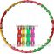 home exercise gymnastic fitness massage hula hoop/8sections Splicing 98cm loose weight hula hoop manufacturer
