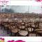 2015 hot sale factory stackable wooden cross back chair