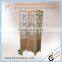 2017 Latest antique Chinese wooden folding screen with natural wood finished and photo frame decor